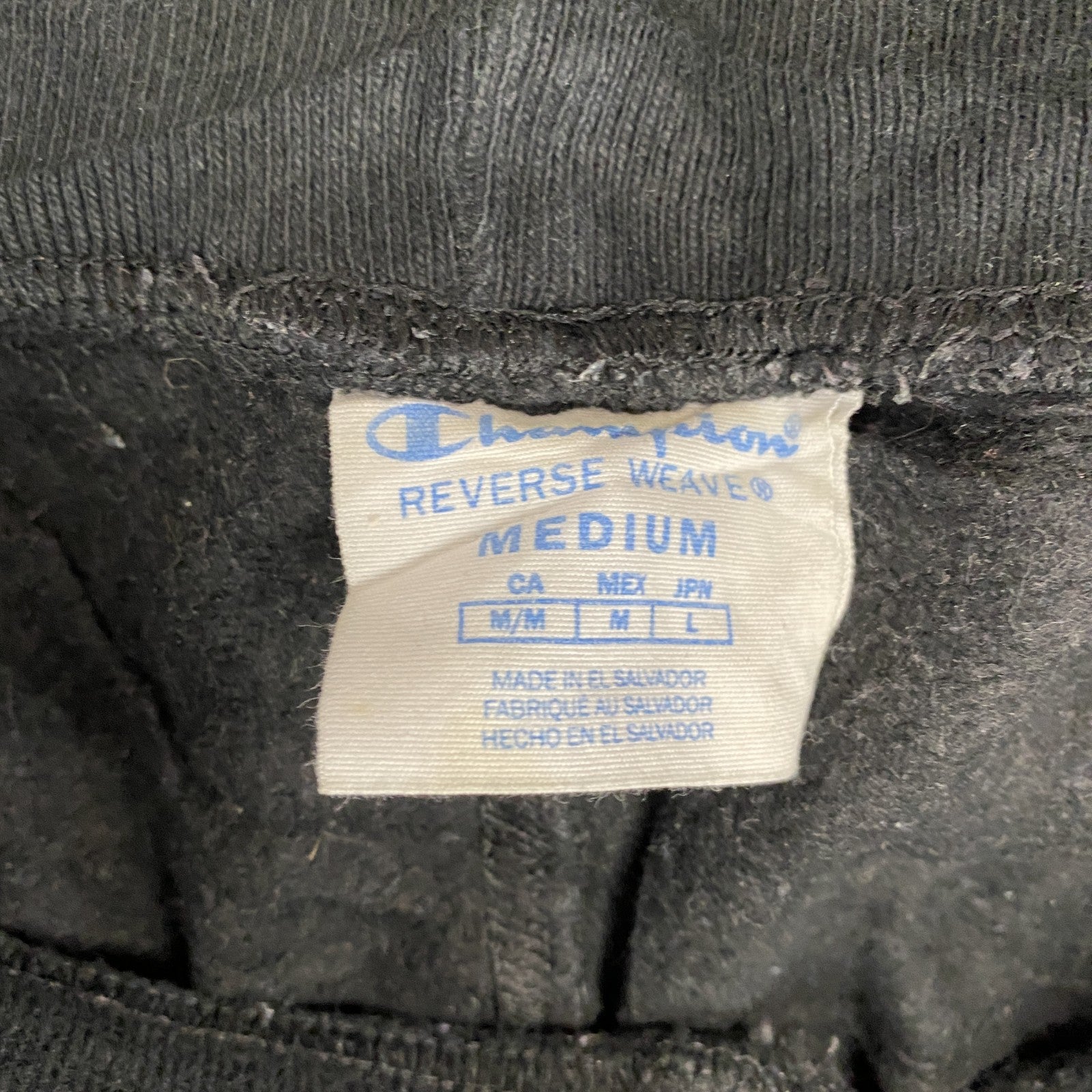 Champion　チャンピオン　リバースウィーブ　スウェットパンツ　黒　ブラック　Mサイズ　古着