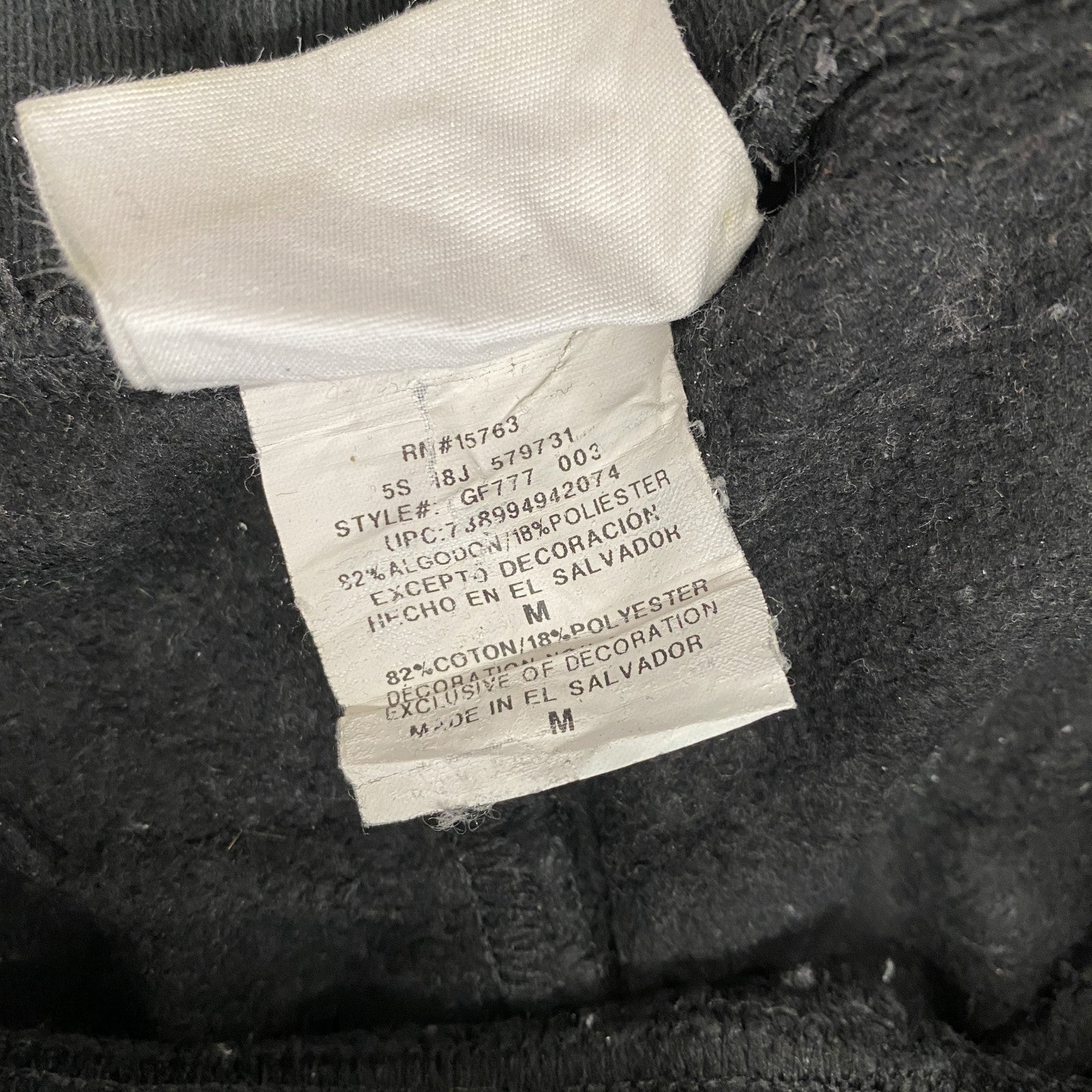 Champion　チャンピオン　リバースウィーブ　スウェットパンツ　黒　ブラック　Mサイズ　古着