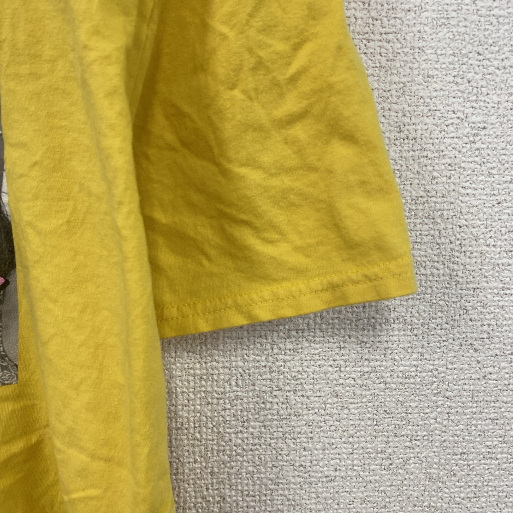 GILDAN　ギルダン　半袖プリントTシャツ　フォトT　黄色　イエロー　Mサイズ　古着