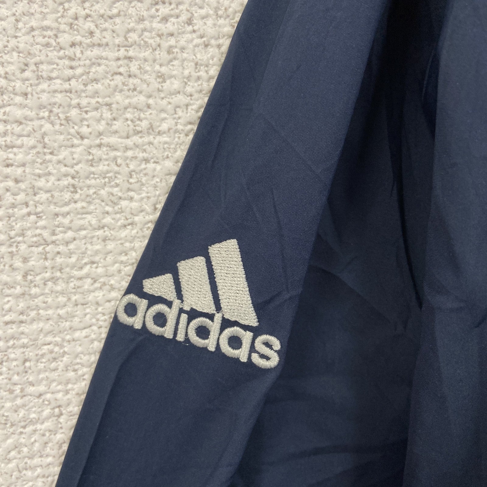 adidas　アディダス　プルオーバージャケット　紺　ネイビー　XLサイズ　古着
