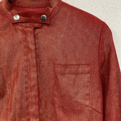 KATHARINE HAMNETT LONDON　キャサリンハムネット　スタンドカラージャケット　赤　レッド　