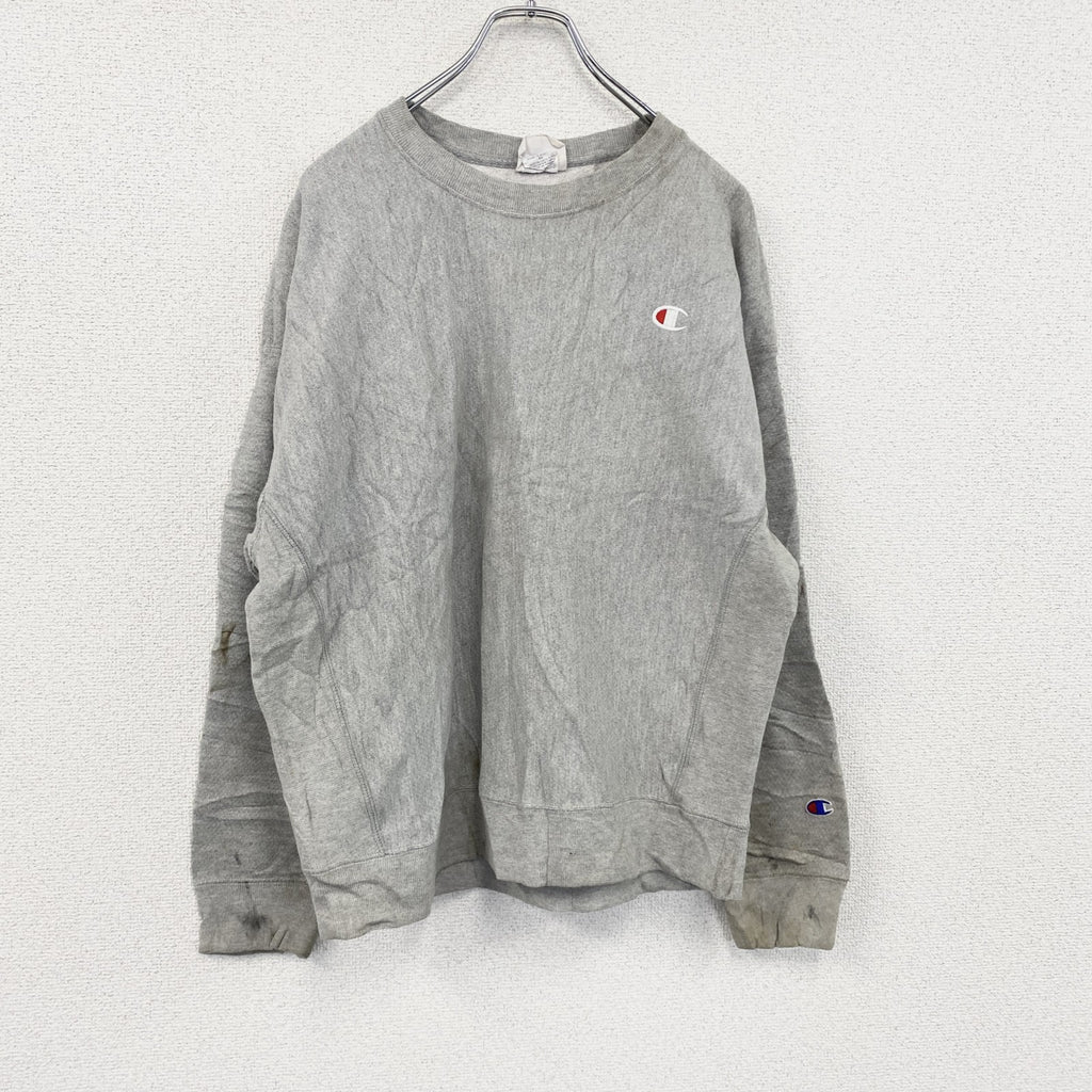 Champion　チャンピオン　リバースウィーブ　スウェット/トレーナー　灰色　グレー　XLサイズ　古着