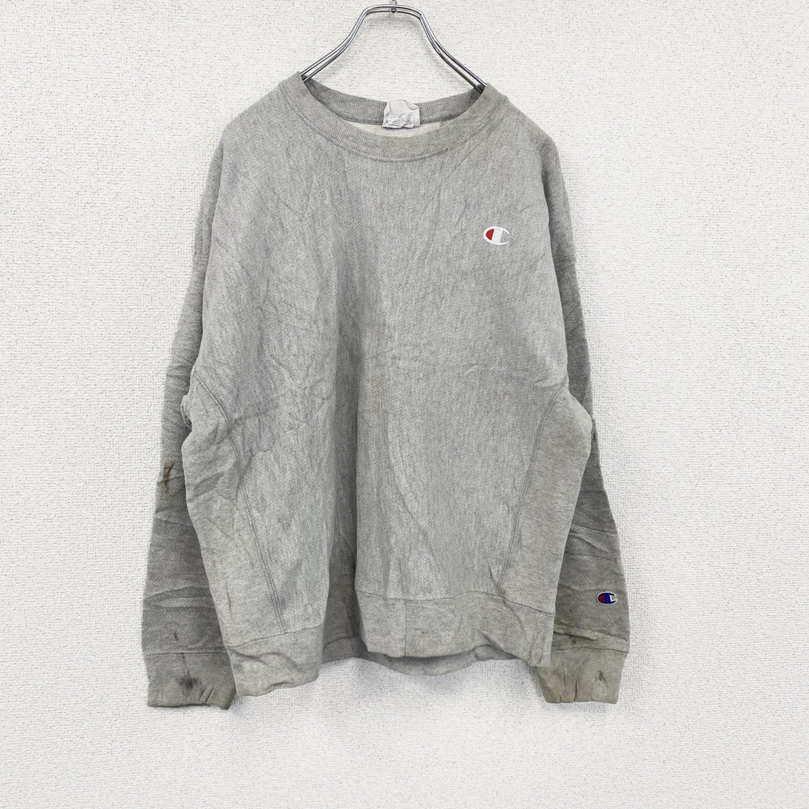 Champion　チャンピオン　リバースウィーブ　スウェット/トレーナー　灰色　グレー　XLサイズ　古着
