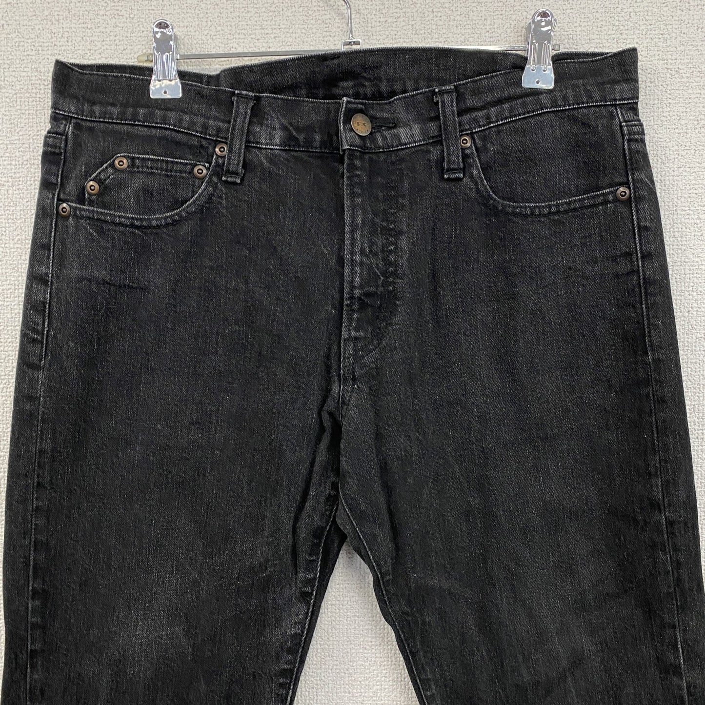 FTC　エフティーシー　デニムパンツ/ジーンズ　ジップフライ　黒　ブラック　32サイズ