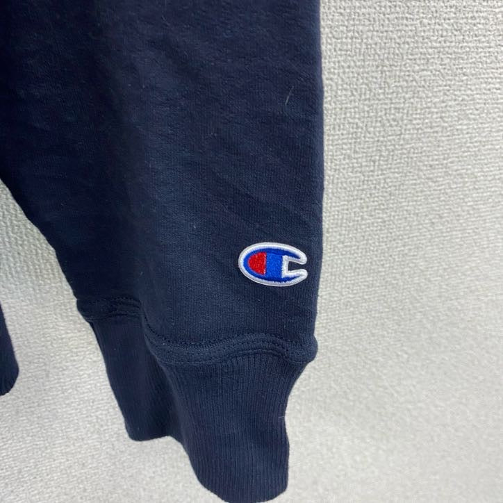 Champion　チャンピオン　ハーフジップスウェットパーカー/フーディー　紺　ネイビー　XXLサイズ　古着