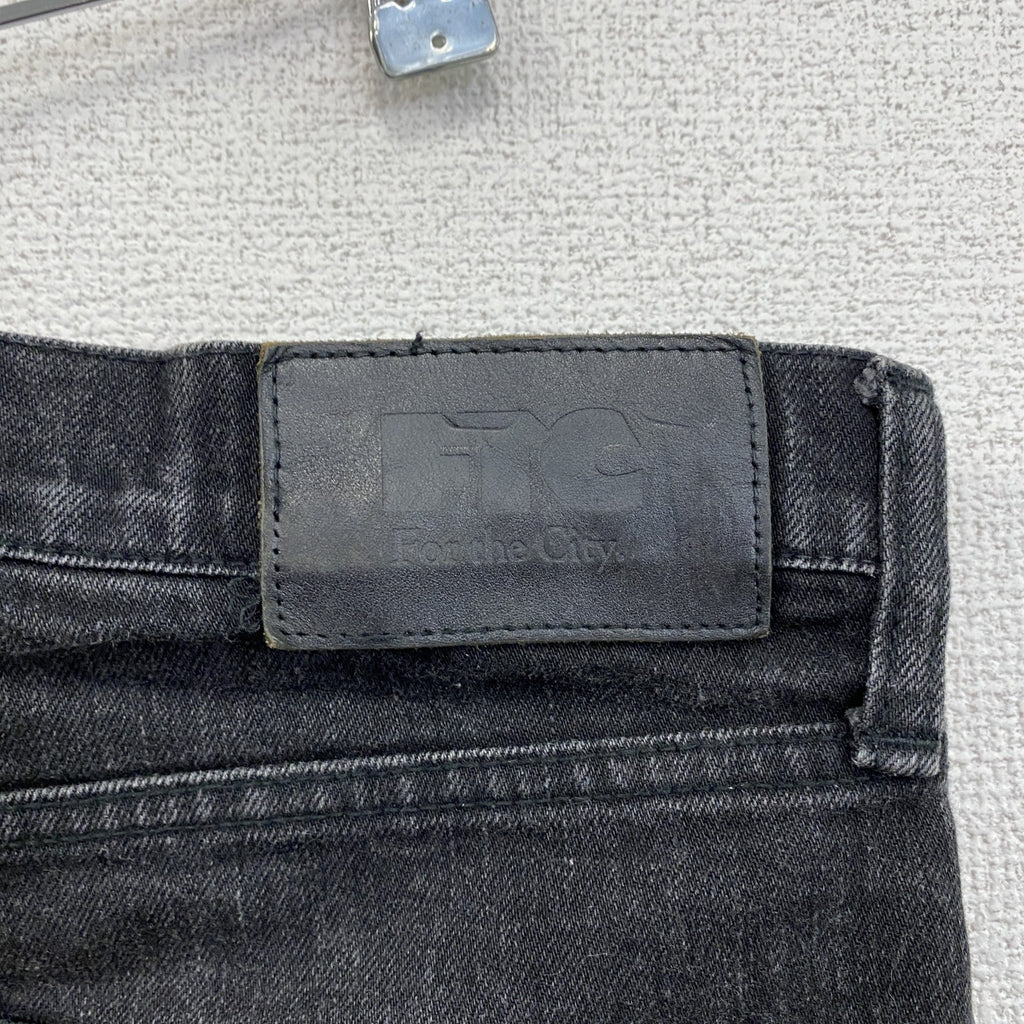 FTC　エフティーシー　デニムパンツ/ジーンズ　ジップフライ　インディゴ染め　黒　ブラック　32サイズ　古着