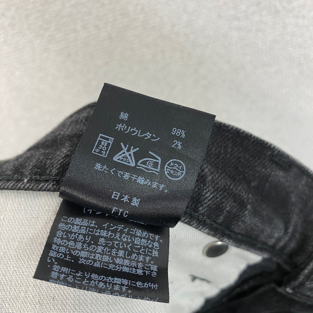 FTC　エフティーシー　デニムパンツ/ジーンズ　ジップフライ　インディゴ染め　黒　ブラック　32サイズ　古着
