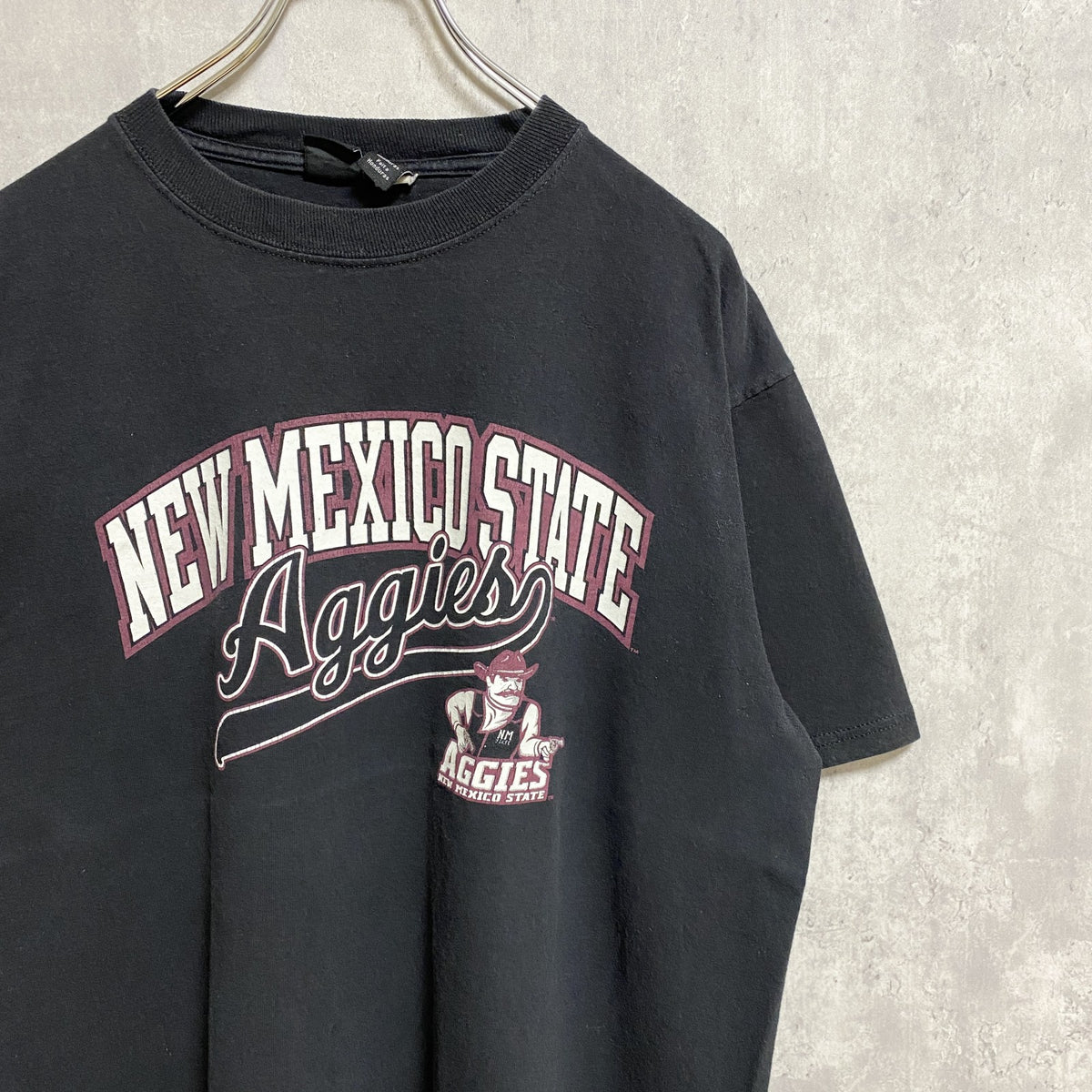 GEAR FORSPORTS　半袖プリントカレッジＴシャツ　黒　ブラック　メキシコ大学　アメフト　Lサイズ　古着
