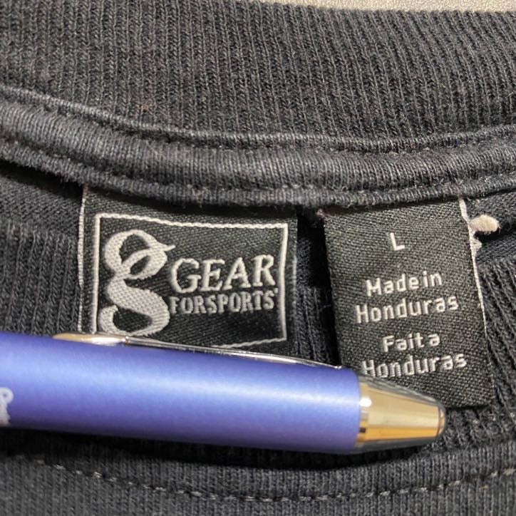 GEAR FORSPORTS　半袖プリントカレッジＴシャツ　黒　ブラック　メキシコ大学　アメフト　Lサイズ　古着