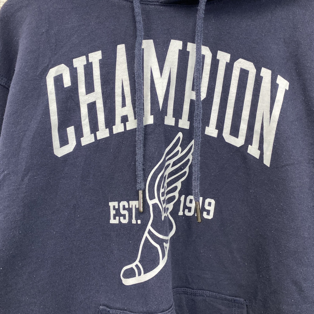 Champion　チャンピオン　スウェットパーカー/フーディー　紺　ネイビー　Sサイズ　古着