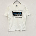 SINGAPORE NIGHT SAFARI　シンガポール ナイトサファリ　半袖プリントTシャツ　サファリパーク　ホワイト　Mサイズ　古着
