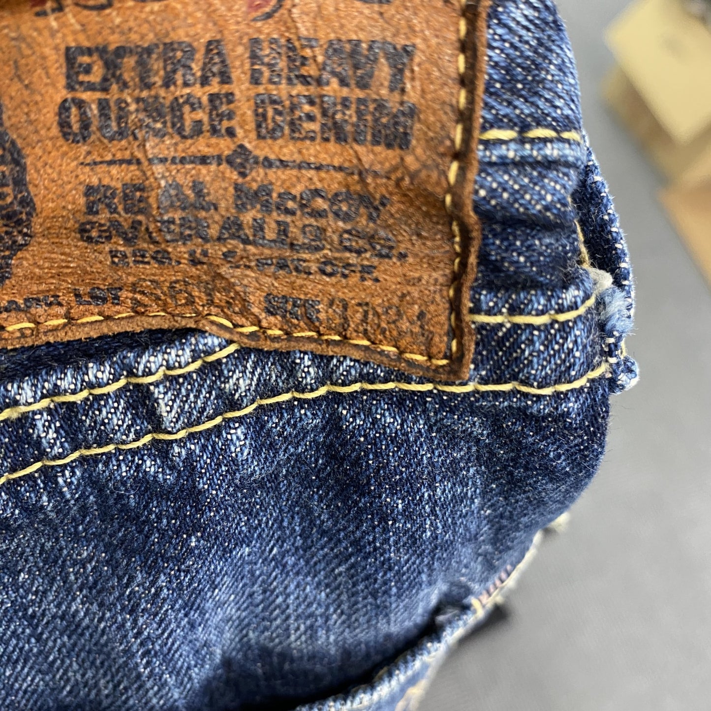 The REAL McCOY’S　ザリアルマッコイズ　S613　デニムパンツ/ジーンズ　ボタンフライ　インディゴ　W31サイズ