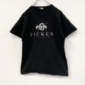 FRUIT OF THE LOOM　フルーツオブザルーム　半袖プリントTシャツ　FICKEN　黒　ブラック　Mサイズ　古着