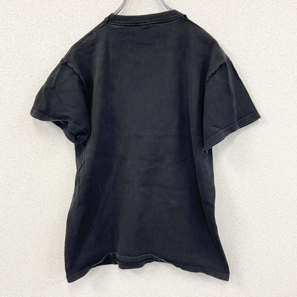 FRUIT OF THE LOOM　フルーツオブザルーム　半袖プリントTシャツ　FICKEN　黒　ブラック　Mサイズ　古着