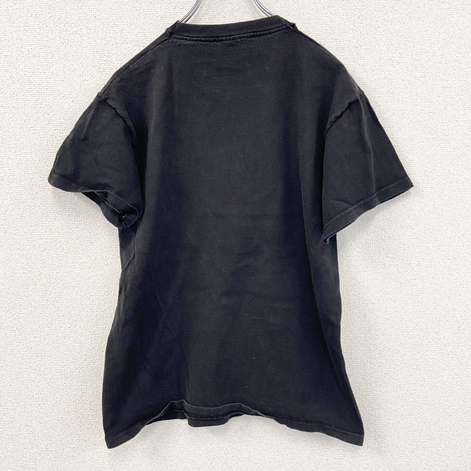 FRUIT OF THE LOOM　フルーツオブザルーム　半袖プリントTシャツ　FICKEN　黒　ブラック　Mサイズ　古着