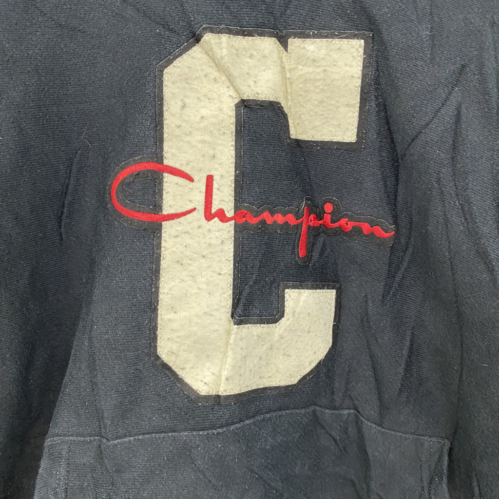 Champion　チャンピオン　リバースウィーブ　スウェットパーカー/フーディー　黒　ブラック　Sサイズ トレーナー スウェットトップス フード付き 古着