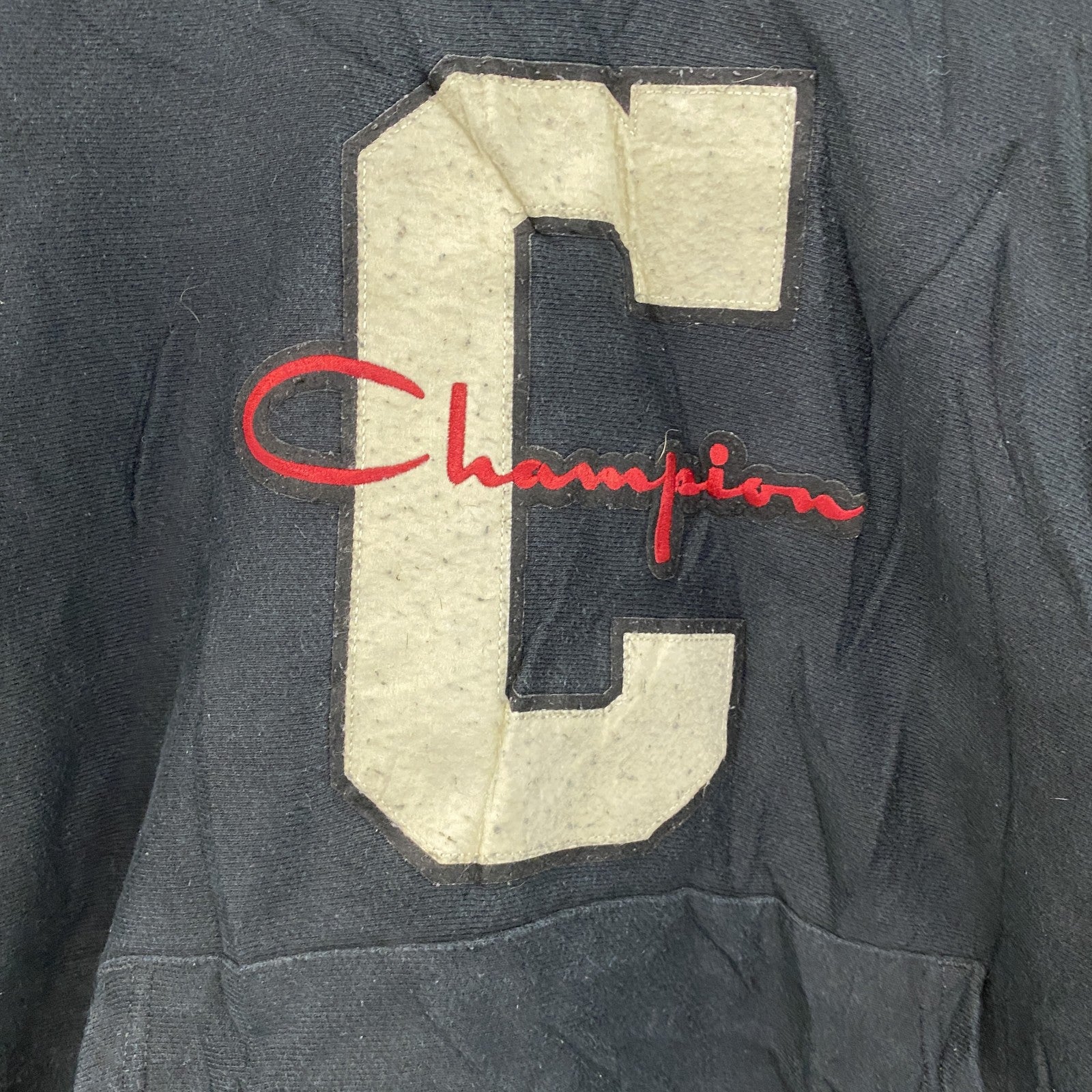 Champion　チャンピオン　リバースウィーブ　スウェットパーカー/フーディー　黒　ブラック　Sサイズ トレーナー スウェットトップス フード付き 古着