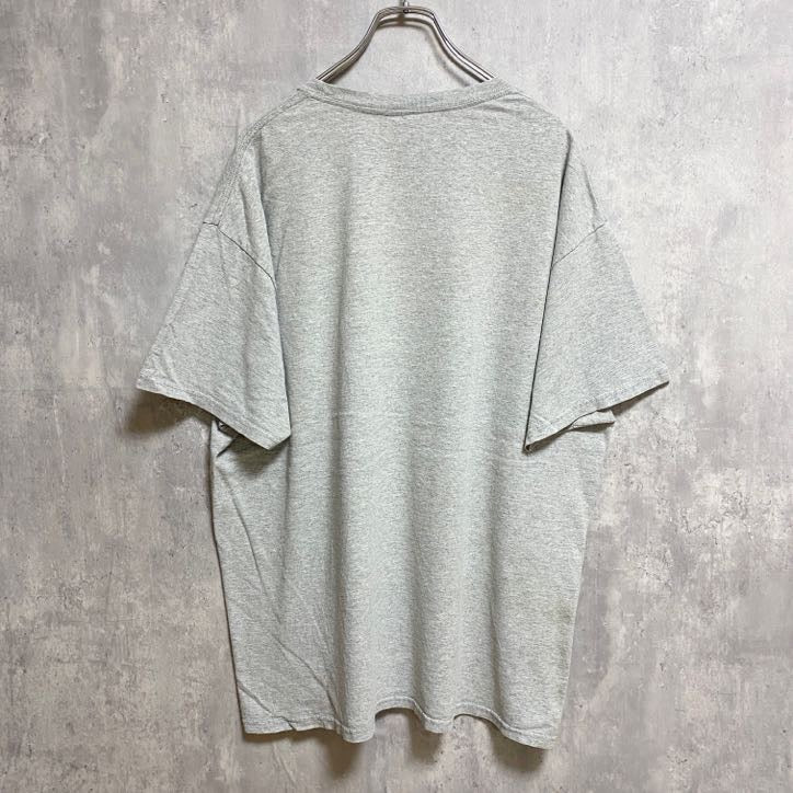 半袖プリントＴシャツ　DIE HARD COWBOYS FAN　クルーネック　グレー　灰色　オーバーサイズ　XLサイズ　古着