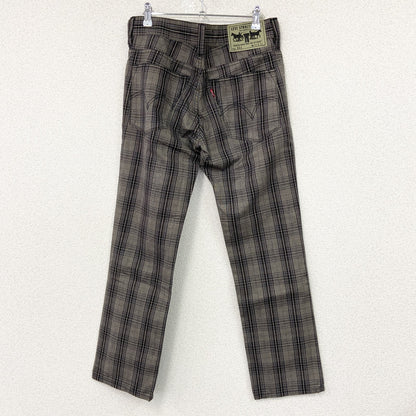 Levi’s　リーバイス　511　チェック柄スキニーパンツ　グレー　W32