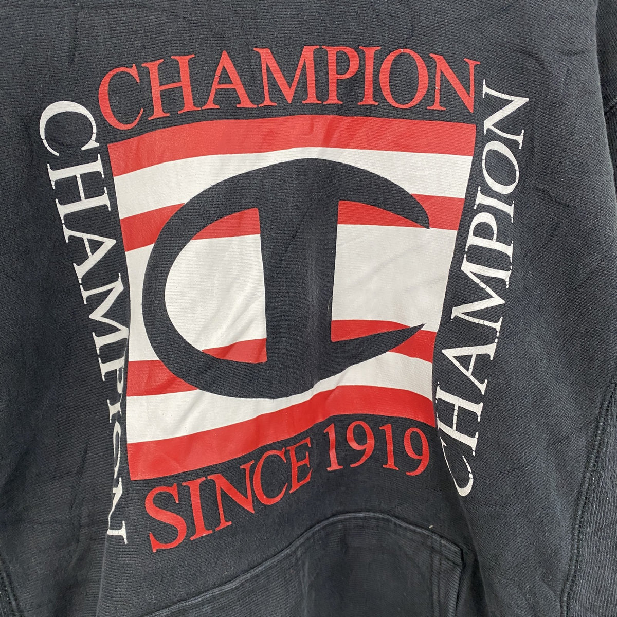 Champion　チャンピオン　リバースウィーブ　スウェットパーカー/フーディー　黒　ブラック　Mサイズ　古着