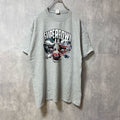 GILDAN　ギルダン　NFL　SUPERBOWL　アメフト　半袖プリントクルーネックTシャツ　グレー　灰色　XLサイズ　古着