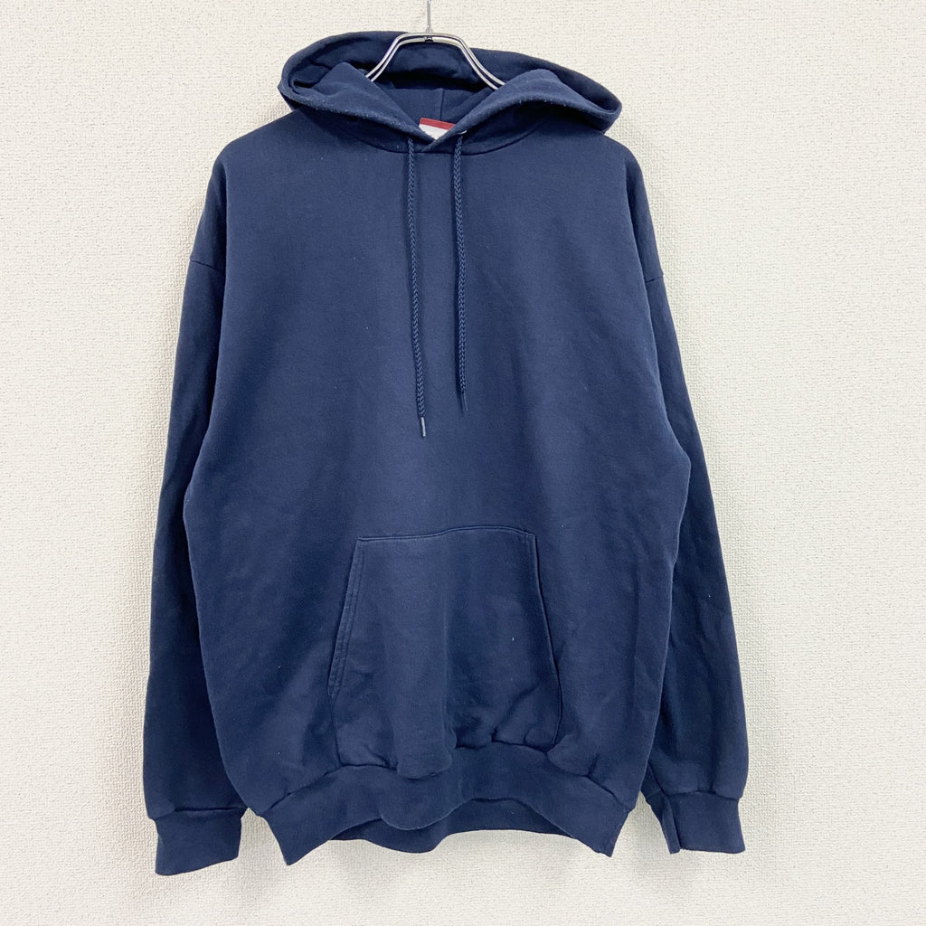Champion　チャンピオン　スウェットパーカー/フーディー　完全目無し　無地　現行　紺　ネイビー　古着