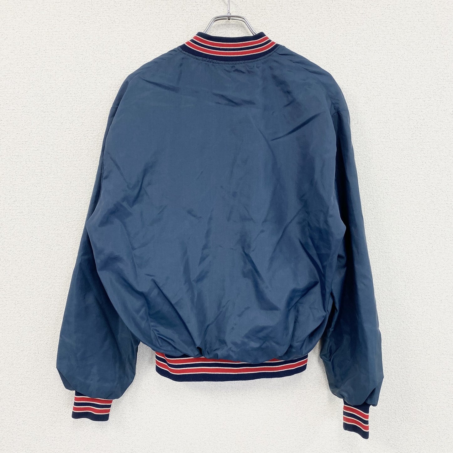 HOWE　ナイロンスタジャン/スタジアムジャケット　ヴィンテージ　紺　ネイビー　Lサイズ