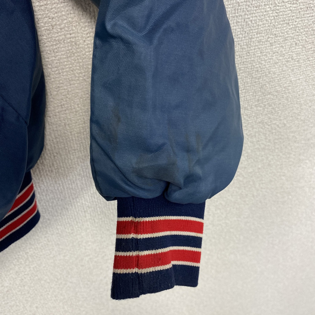 80s～　HOWE　スタジャン/スタジアムジャケット　ヴィンテージ　紺　ネイビー　Lサイズ　古着