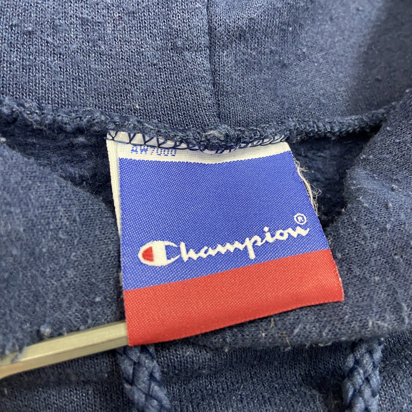 Champion　チャンピオン　スウェットパーカー/フーディー　完全目無し　無地　現行　紺　ネイビー　古着