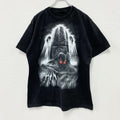 Doc Black　半袖Tシャツ　ドクロ　スカル　両面プリント　黒　ブラック　Lサイズ　古着