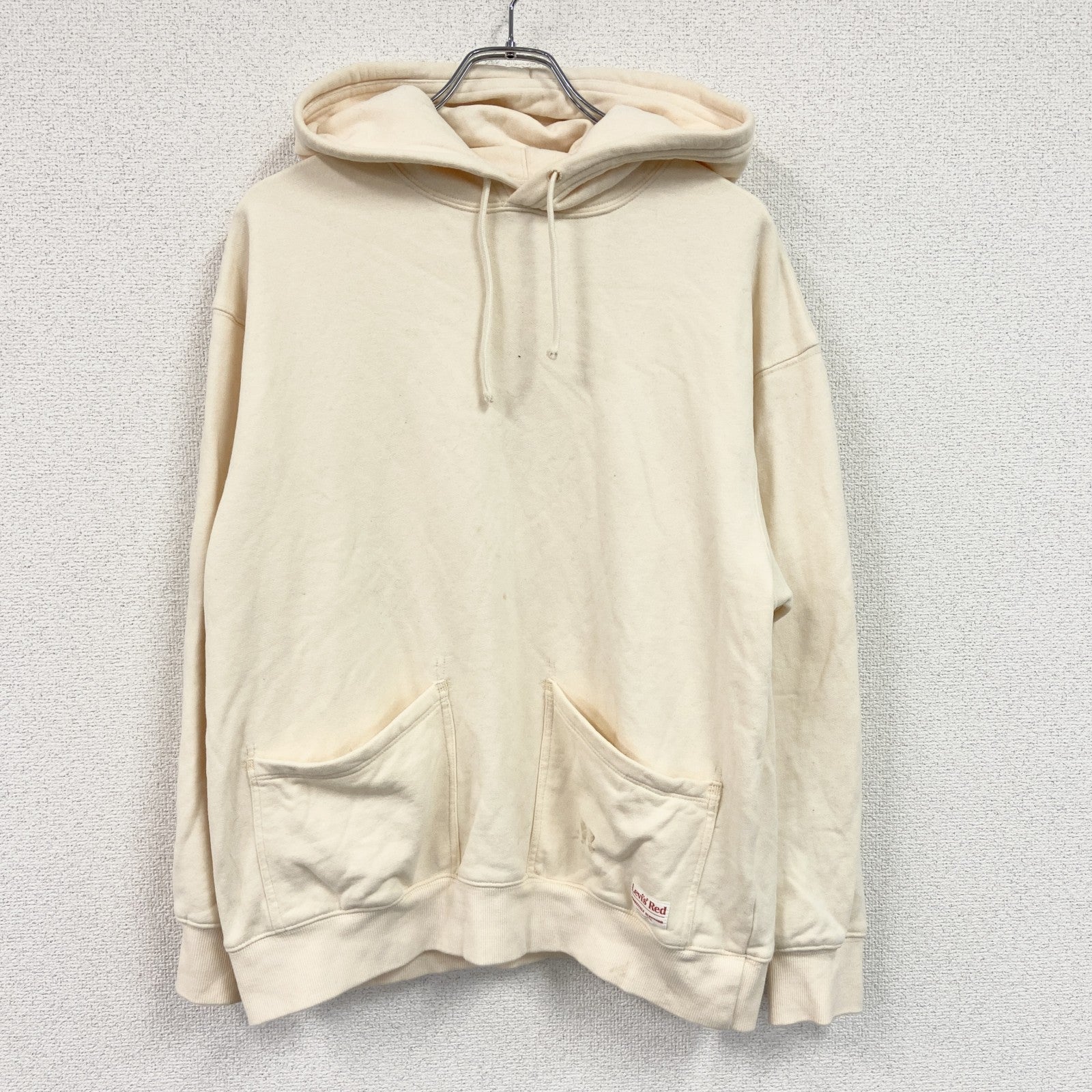 Levi's Red　リーバイスレッド　スウェットパーカー/フーディー　セパポケ　ライトイエロー　ベージュ　Mサイズ　古着