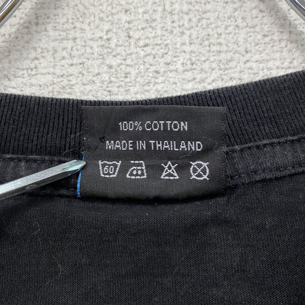 Doc Black　半袖Tシャツ　ドクロ　スカル　両面プリント　黒　ブラック　Lサイズ　古着