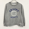 PEANUTS　ピーナッツ　SNOOPY　スヌーピー　スウェット/トレーナー　アーチプリント　灰色　グレー　Mサイズ　古着