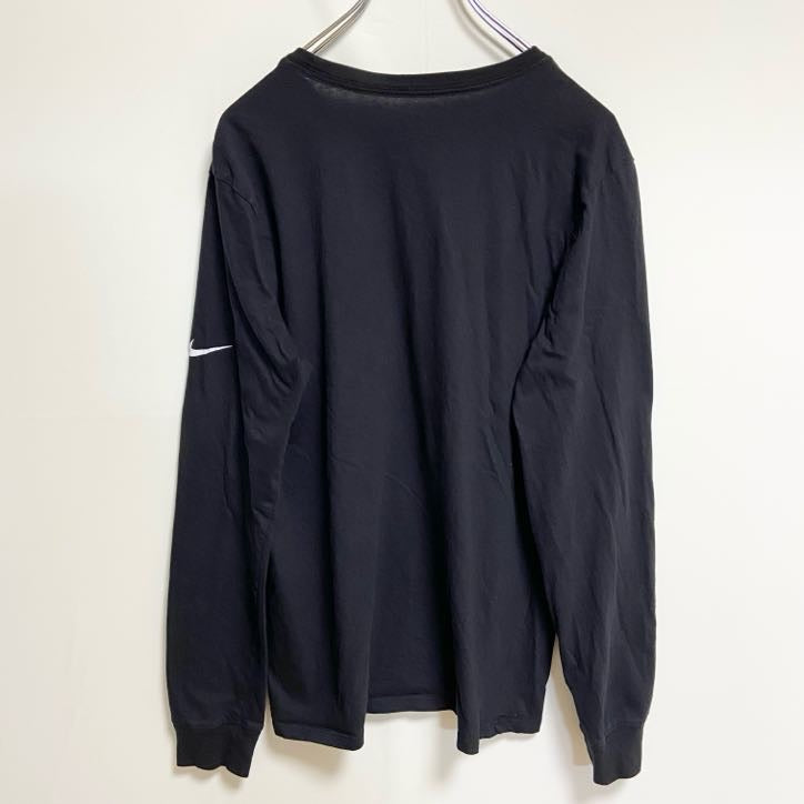古着 used　NIKE ナイキ　長袖Tシャツ　プリントロングTシャツ　クルーネック　SUBARU スバル　黒　ブラック　Mサイズ