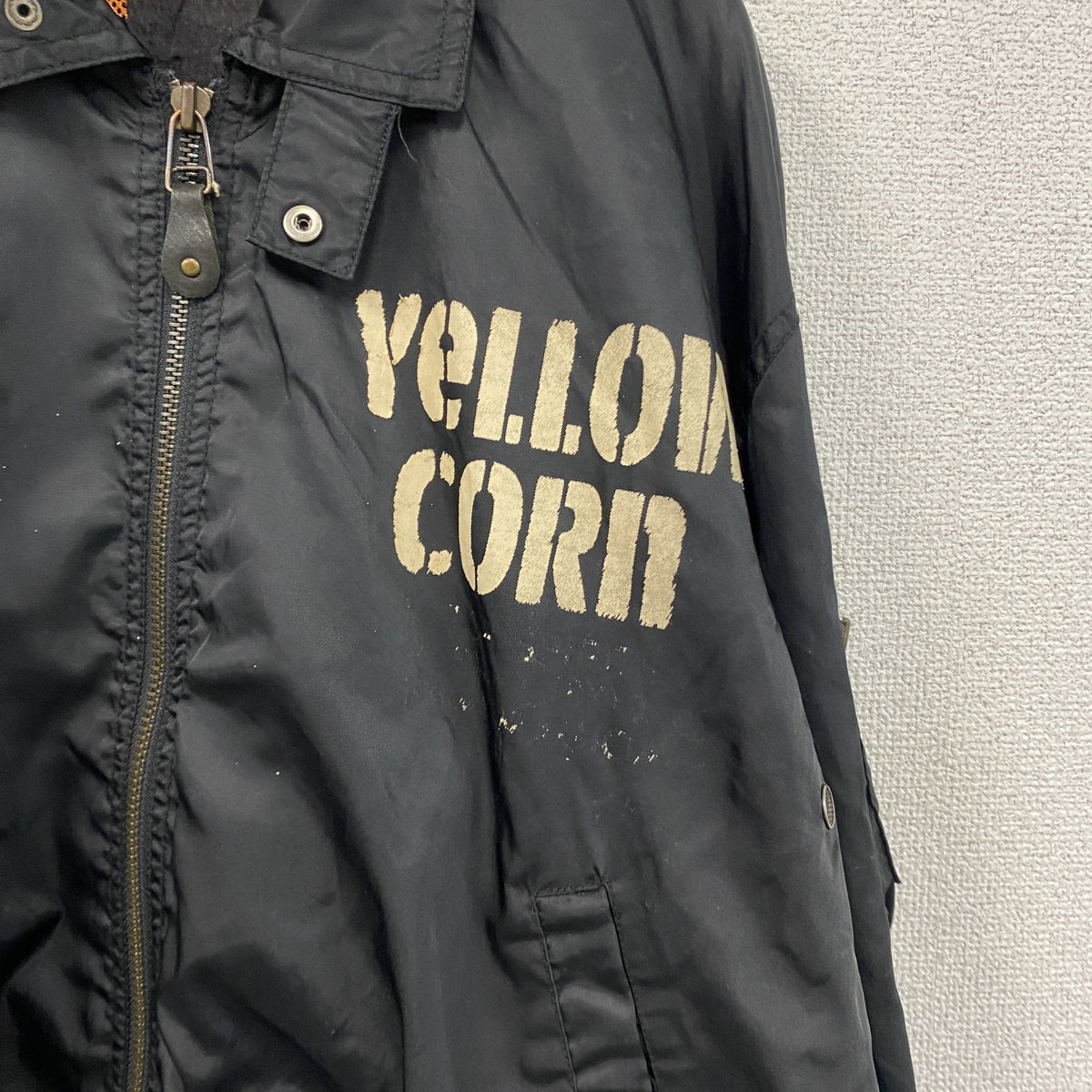 YeLLOW CORN　イエローコーン　バイカージャケット　ライディングジャケット　黒　ブラック　古着