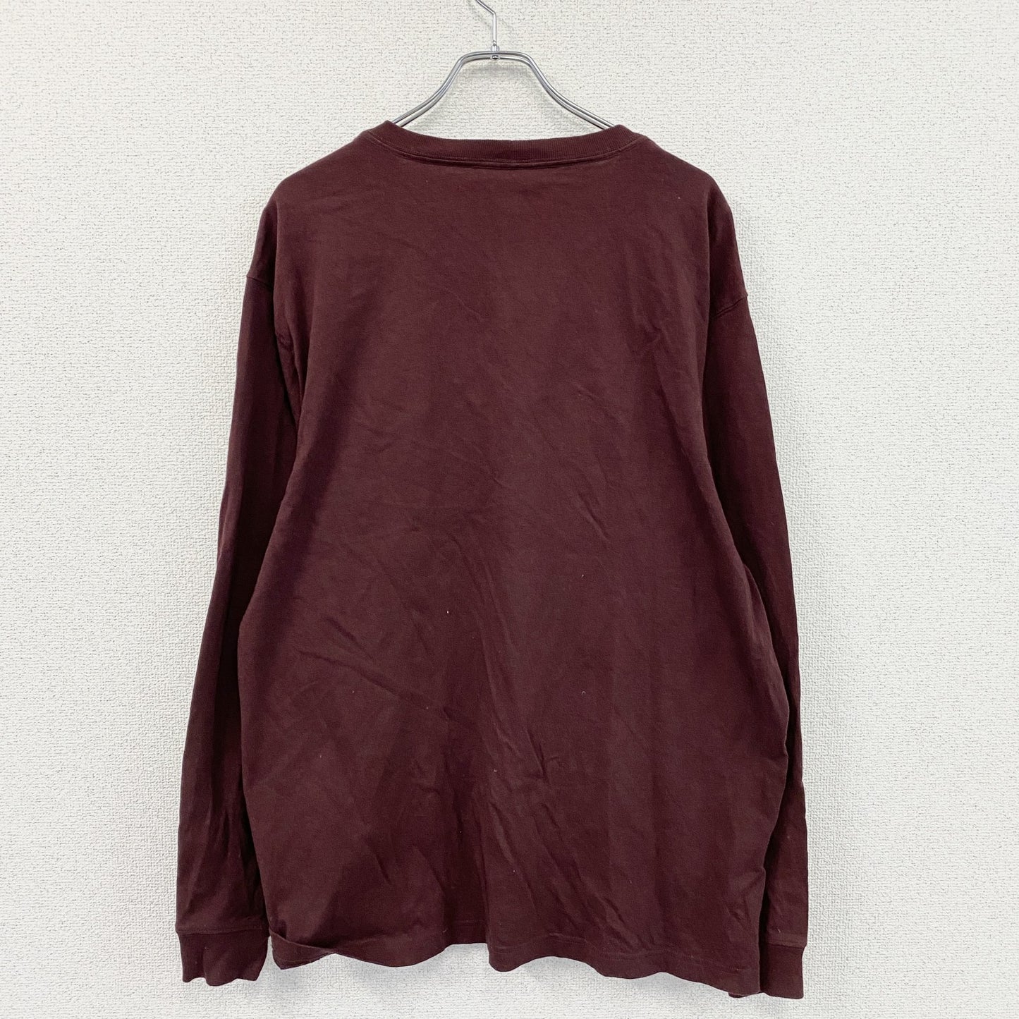 Carhartt　カーハート　長袖Tシャツ/ロンT　ポケット付き　ボルドー　Lサイズ