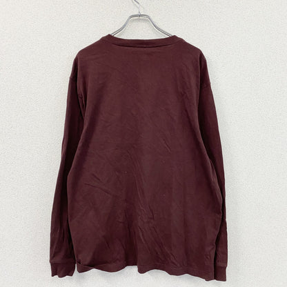 Carhartt　カーハート　長袖Tシャツ/ロンT　ポケット付き　ボルドー　Lサイズ