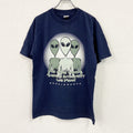 Murina　マリーナ　半袖プリントTシャツ　シングルステッチ　紺　ネイビー　Lサイズ カットソー メンズ コットン 古着