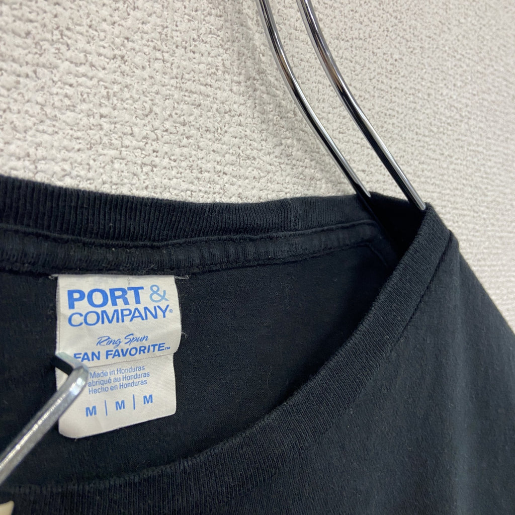 00s　PORT&COMPANY　ポートアンドカンパニー　半袖Tシャツ　ハヌカー　ヴィンテージ　黒　ブラック　Mサイズ　古着
