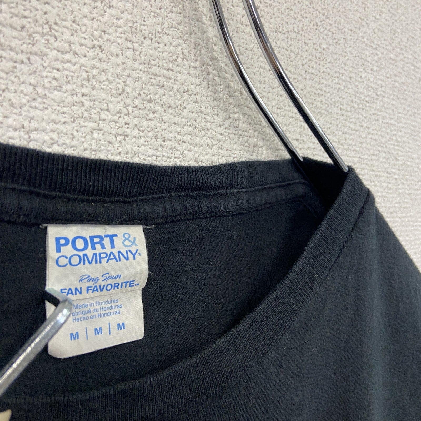 00s　PORT&COMPANY　ポートアンドカンパニー　半袖Tシャツ　ハヌカー　ヴィンテージ　黒　ブラック　Mサイズ　古着