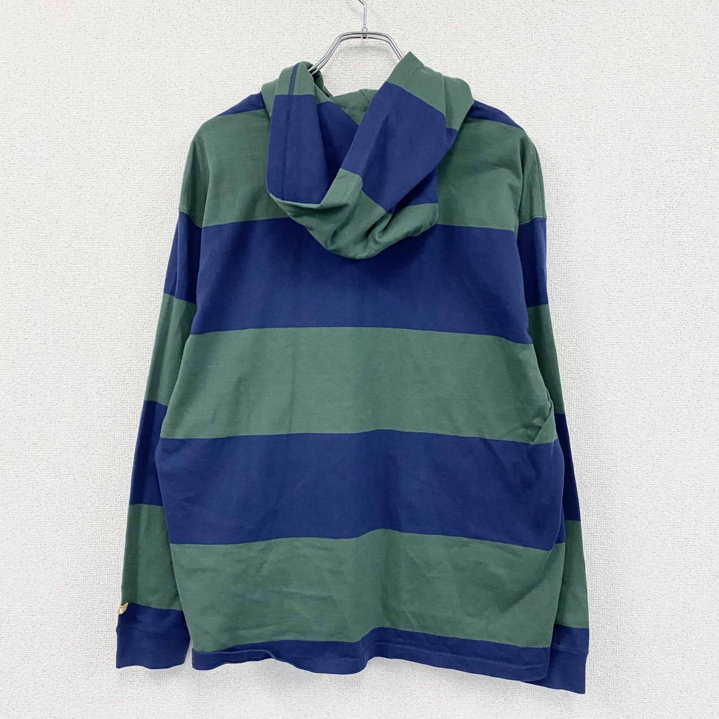Levi's　リーバイス　CLUB RUGBYスウェットシャツ　ボーダー柄　緑　グリーン 紺　ネイビー　Mサイズ