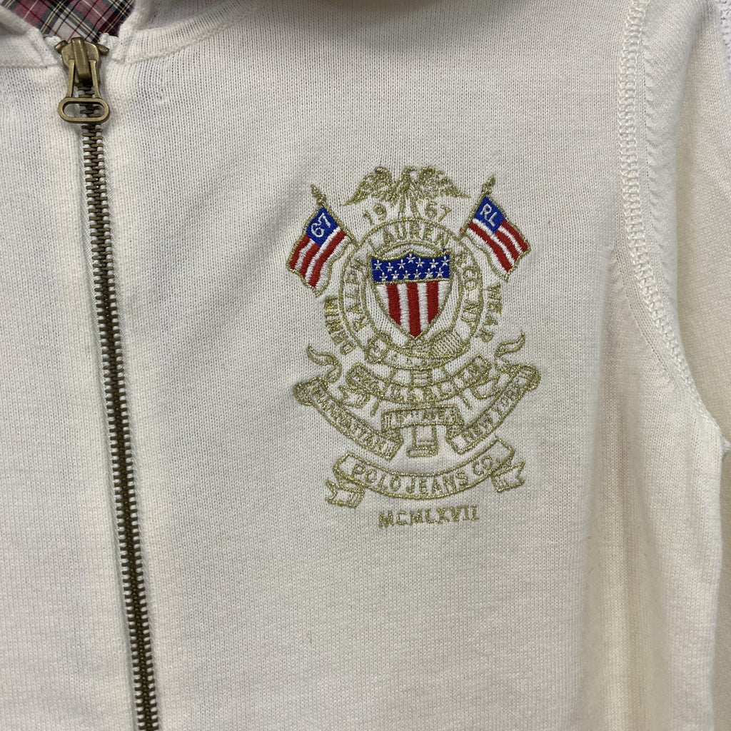 POLO JEANS COMPANY　フルジップパーカー/フーディー　白　ホワイト　Mサイズ　古着