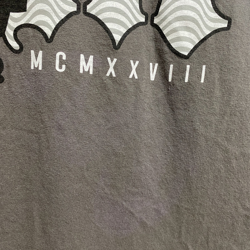 Disney　ディズニー　NEFF　ネフ　半袖プリントＴシャツ　グレー　灰色　Mickey　ミッキー　メンズ　レディース　古着