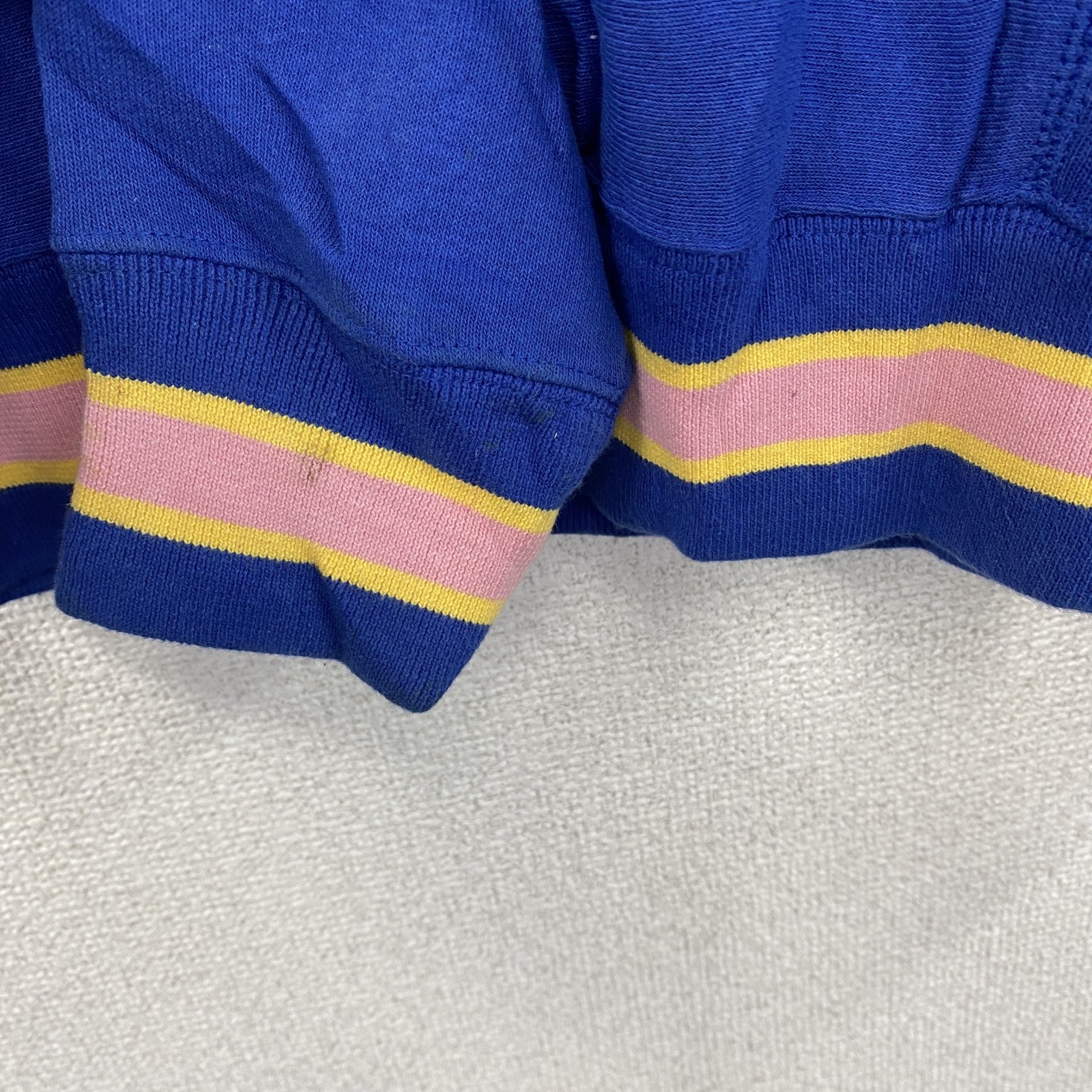 Champion　チャンピオン HERITAGE　スウェット/トレーナー　Vネック　青　ブルー　XSサイズ スウェットトップス メンズ コットン 古着