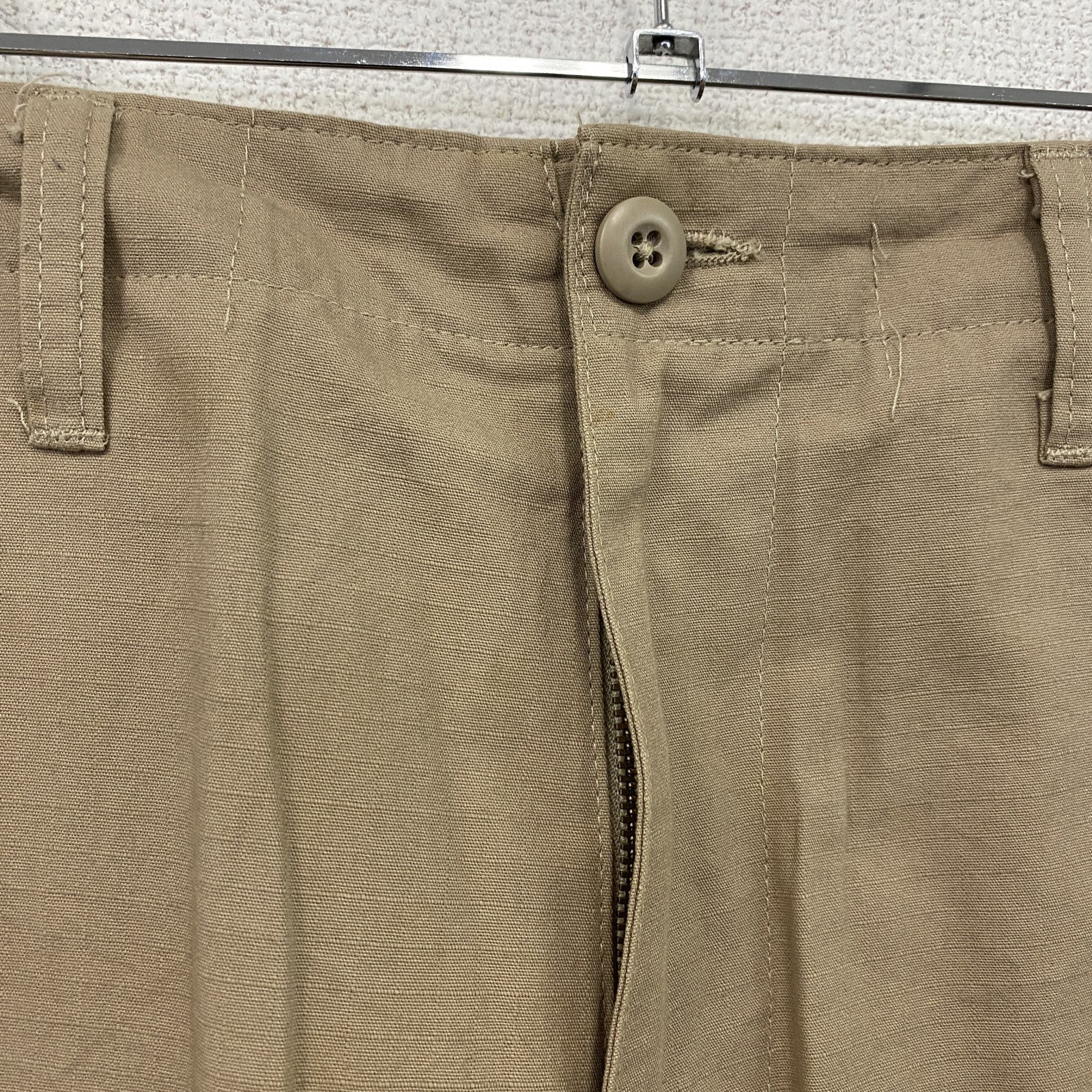 00s　TRU-SPEC　トゥルースペック　ハーフカーゴパンツ/ショートパンツ　ミリタリー　ヴィンテージ　ベージュ　Sサイズ　古着