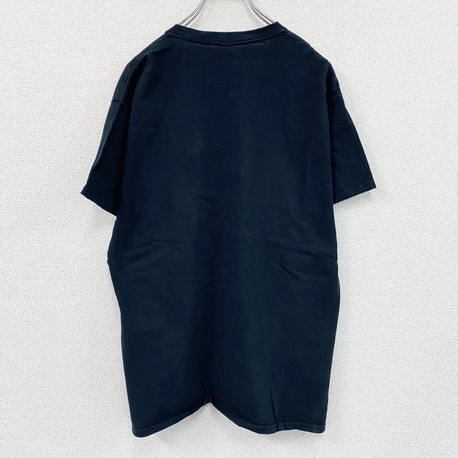 GILDAN　ギルダン　HIGH MINDS UK　半袖プリントTシャツ　紺　ネイビー　Lサイズ　古着