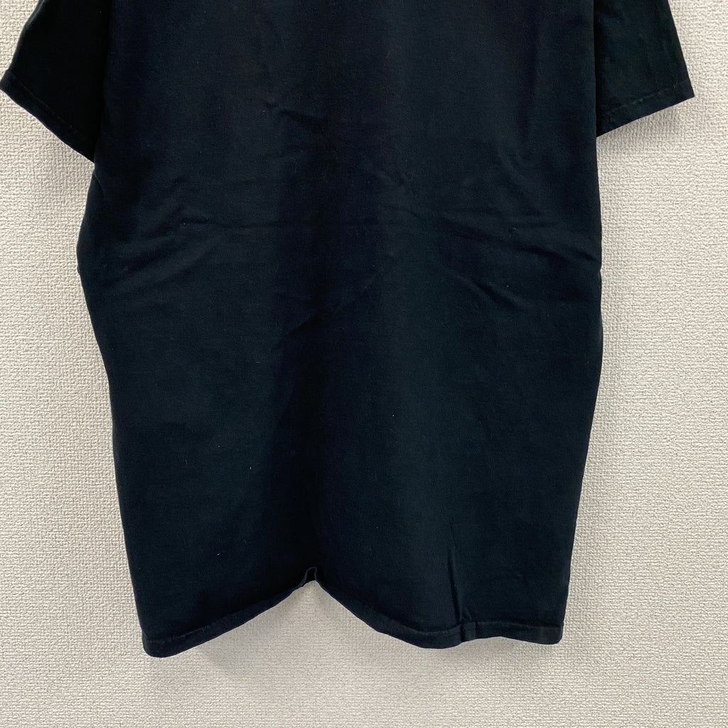 GILDAN　ギルダン　HIGH MINDS UK　半袖プリントTシャツ　紺　ネイビー　Lサイズ　古着