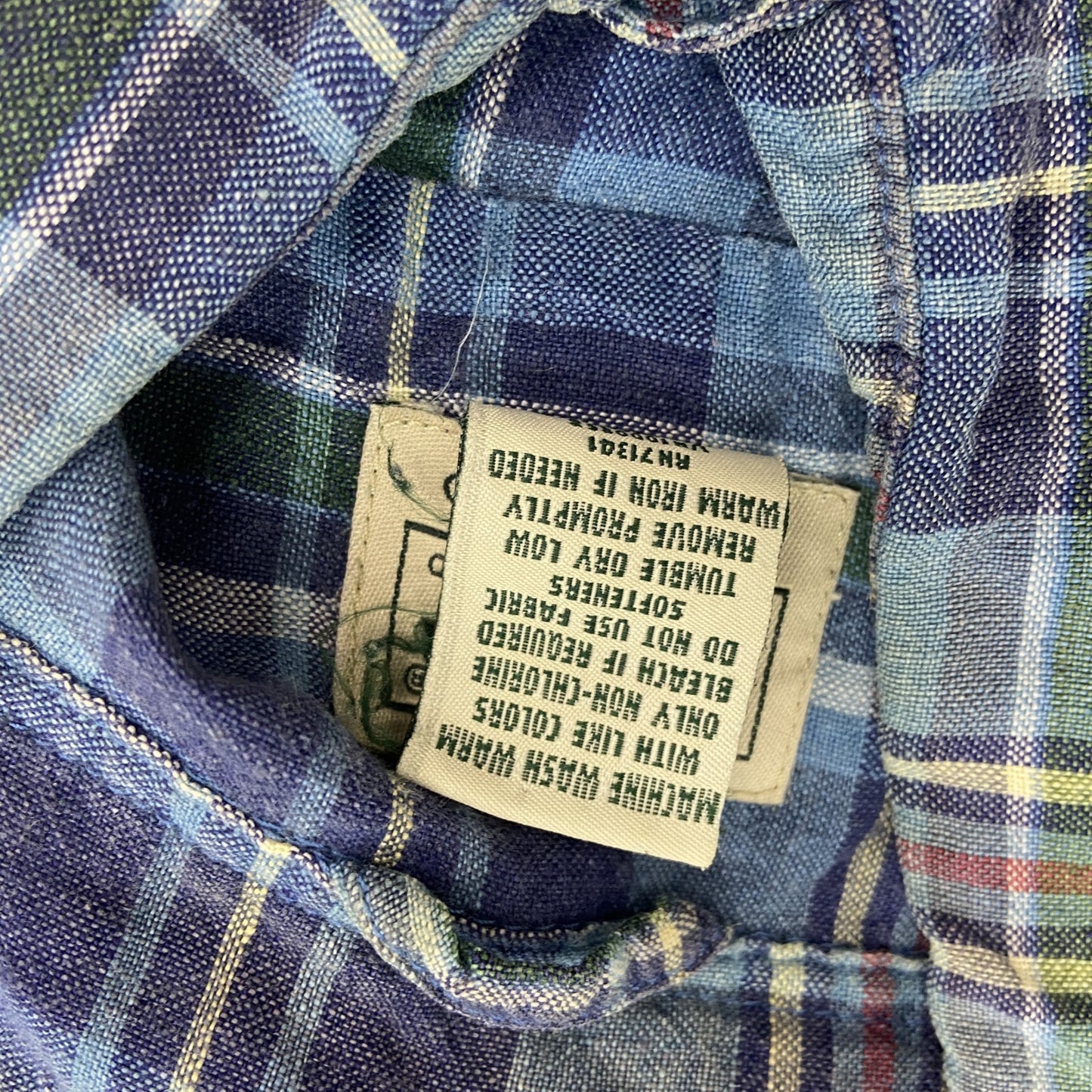 L.L.Bean　エルエルビーン　長袖シャツ　フラップポケット　チェック柄　マルチカラー　Mサイズ