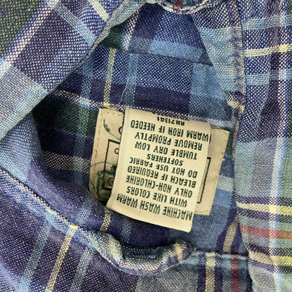 L.L.Bean　エルエルビーン　長袖シャツ　フラップポケット　チェック柄　マルチカラー　Mサイズ