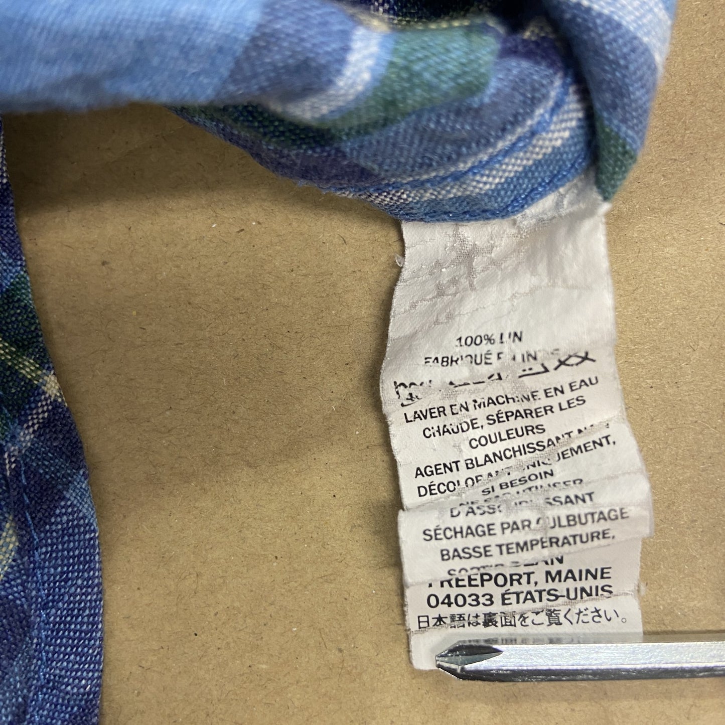 L.L.Bean　エルエルビーン　長袖シャツ　フラップポケット　チェック柄　マルチカラー　Mサイズ